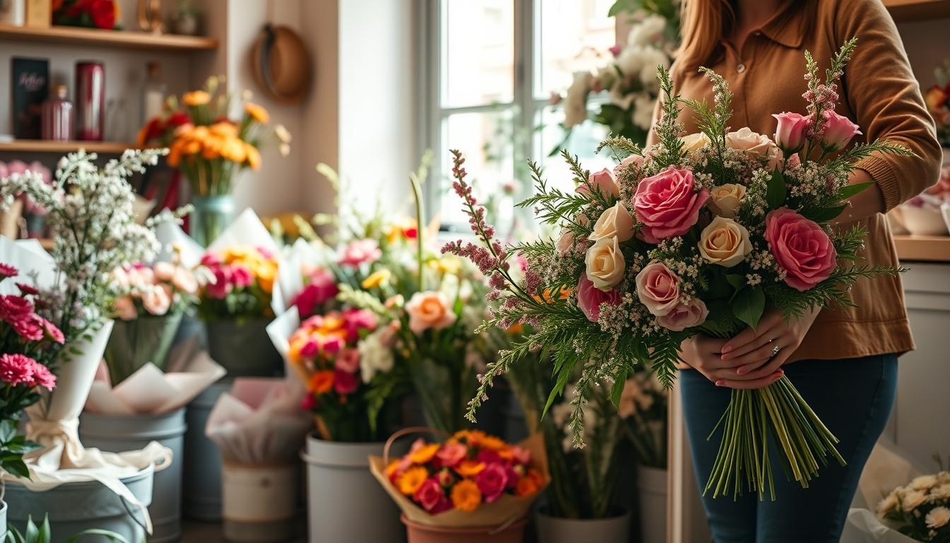 Seasonal flower arrangements